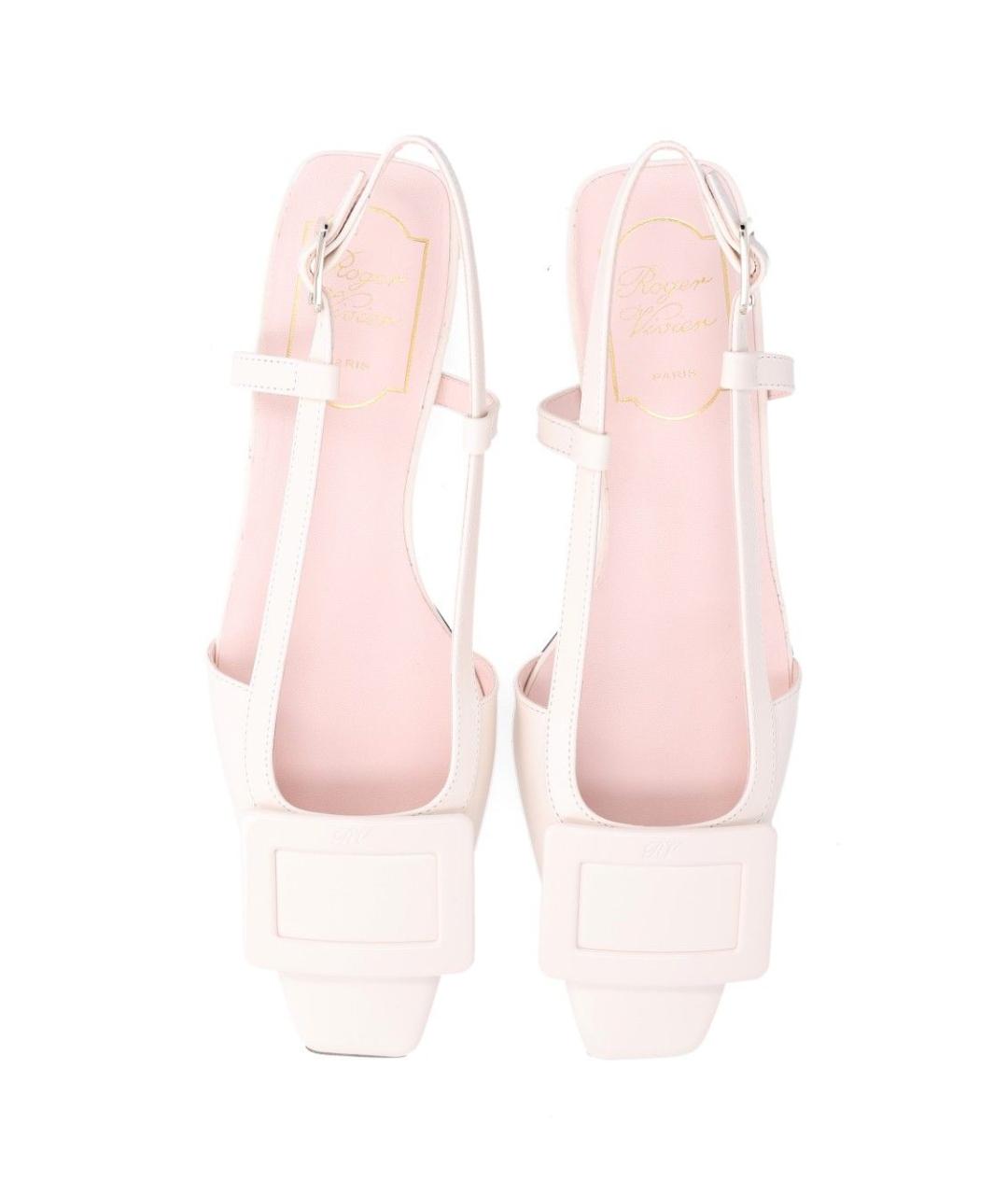 ROGER VIVIER Розовые кожаные туфли, фото 4