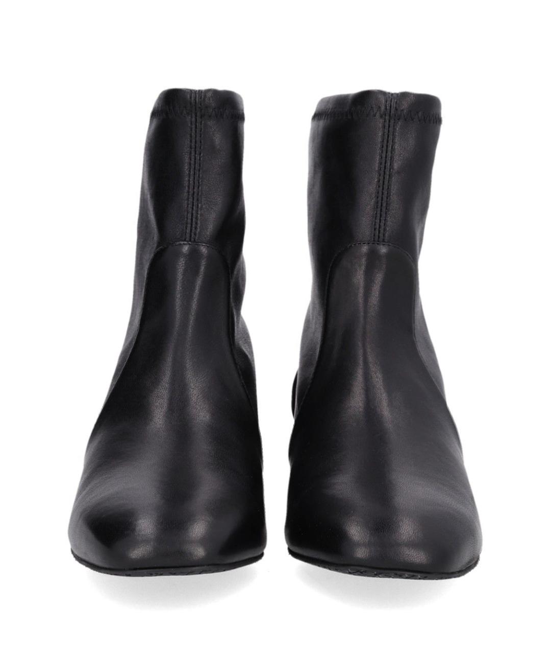 STUART WEITZMAN Черные кожаные ботильоны, фото 5