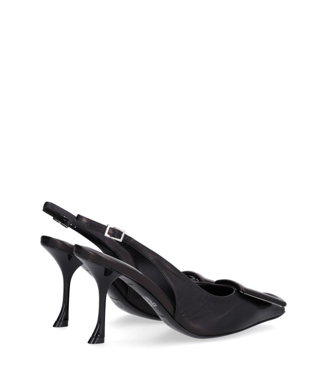 ROGER VIVIER Черные кожаные туфли, фото 3