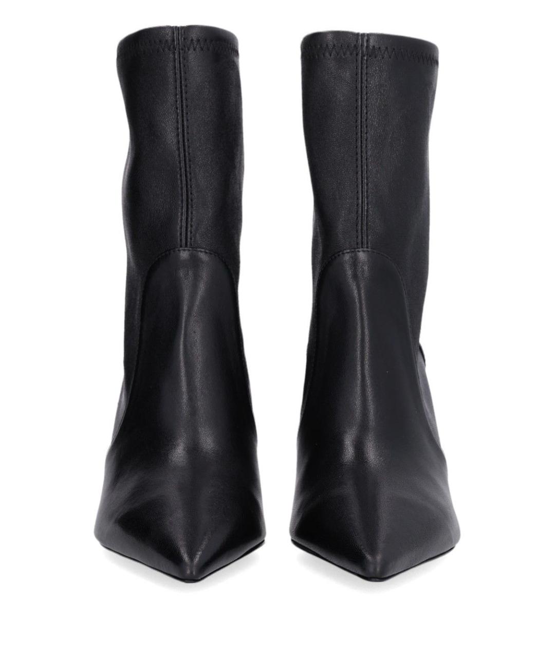 STUART WEITZMAN Черные кожаные ботильоны, фото 5