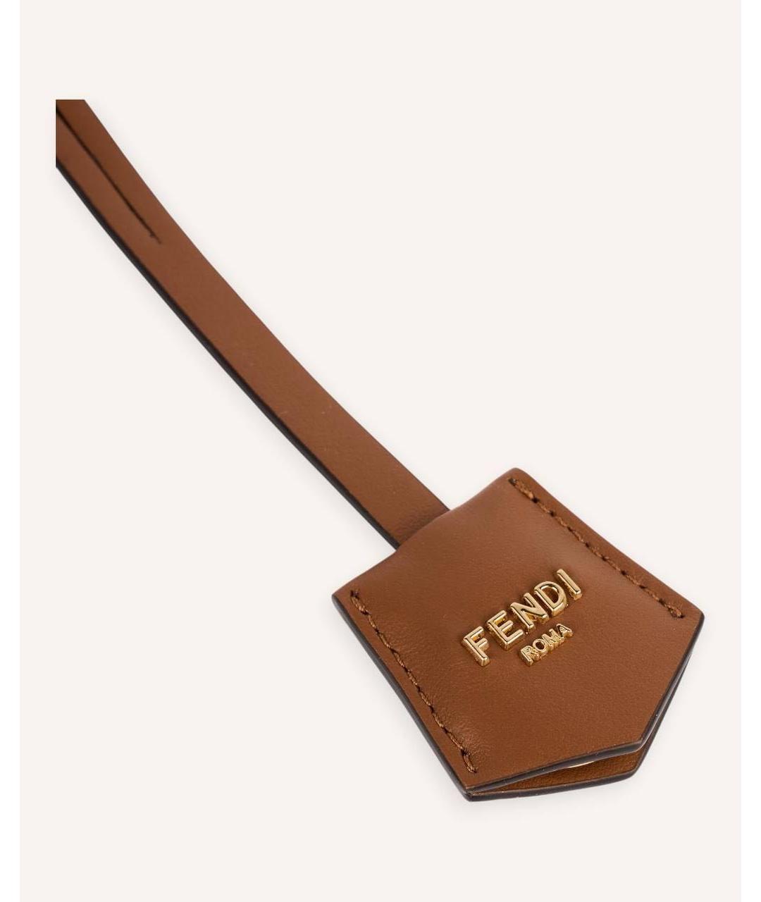 FENDI Голубая тканевая сумка через плечо, фото 6