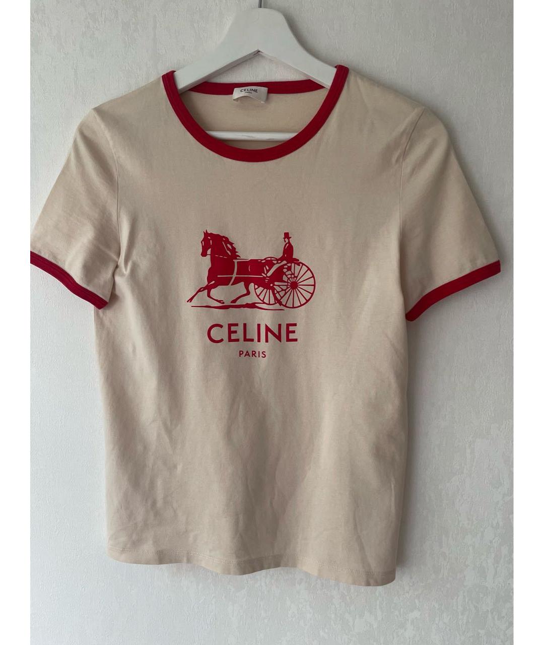 CELINE Хлопковая футболка, фото 7