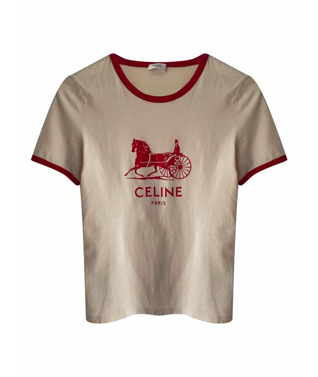 CELINE Хлопковая футболка, фото 1