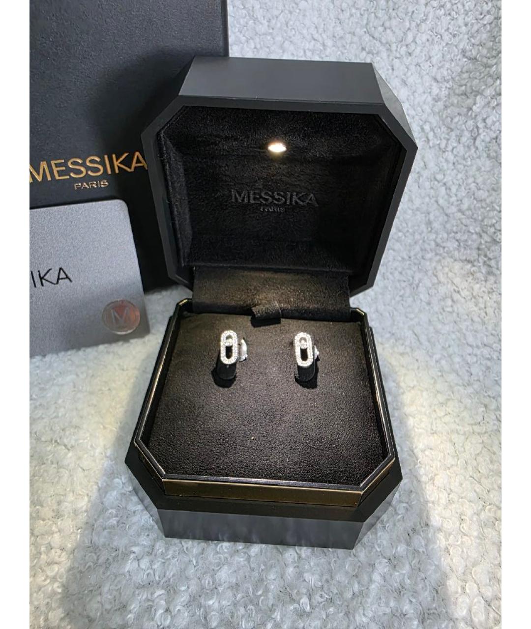 MESSIKA Серебряные серьги из белого золота, фото 7