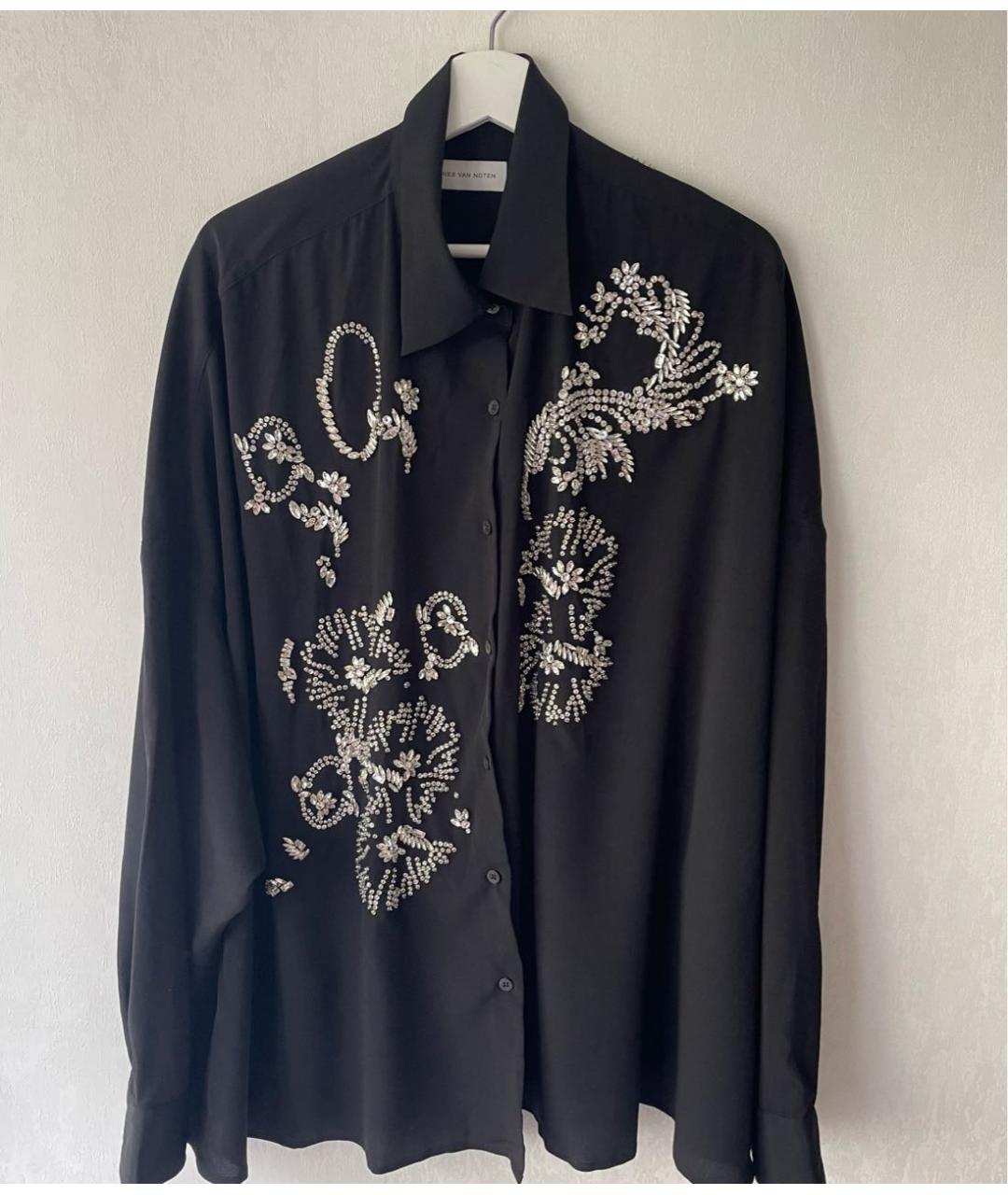DRIES VAN NOTEN Черная полиэстеровая блузы, фото 7