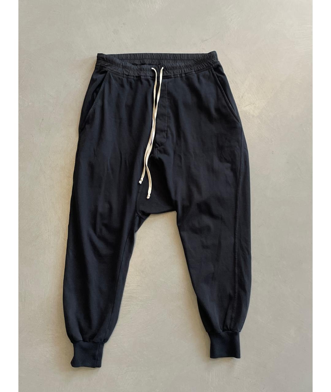 RICK OWENS DRKSHDW Черные хлопковые повседневные брюки, фото 6