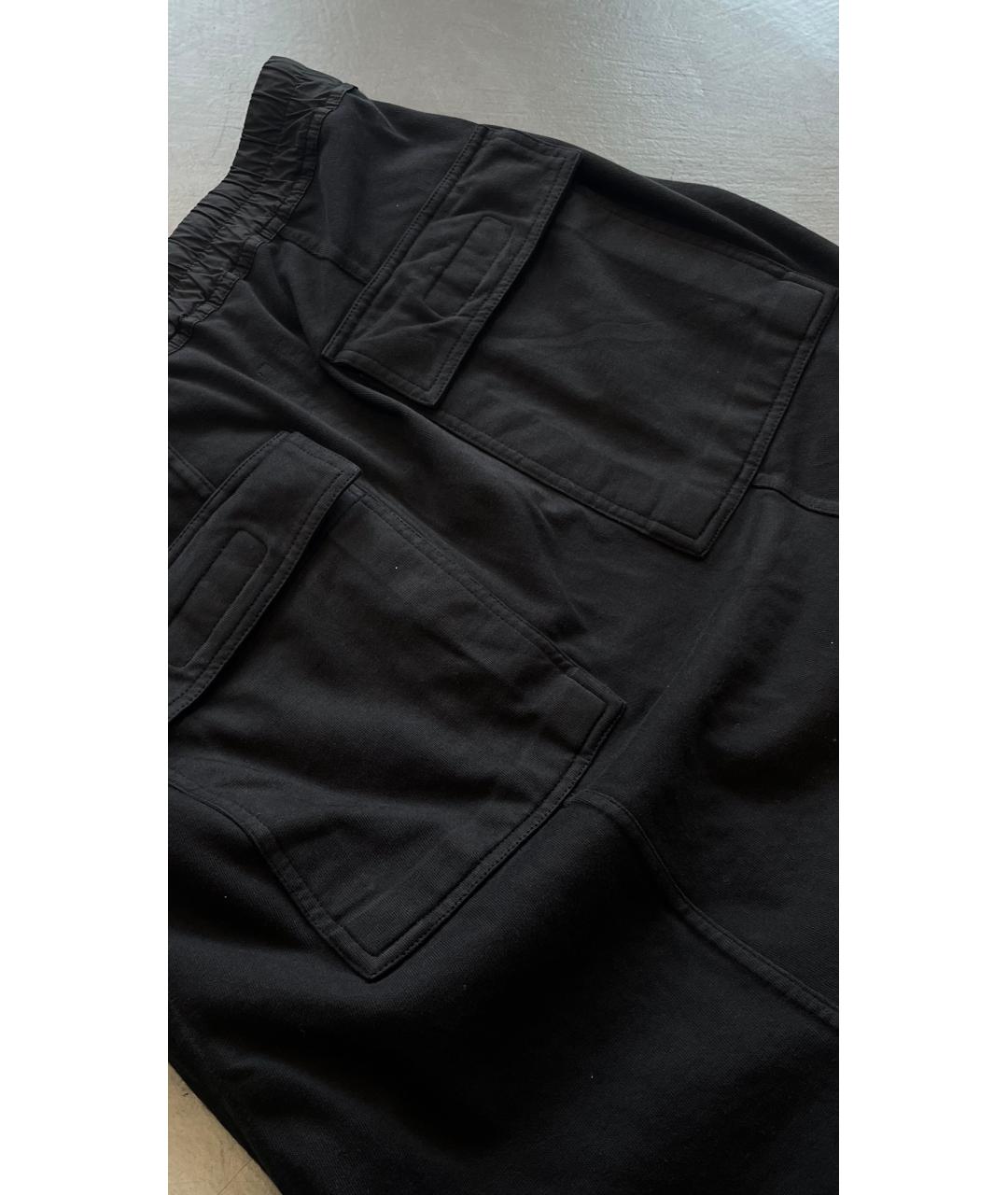 RICK OWENS DRKSHDW Черные хлопковые повседневные брюки, фото 4