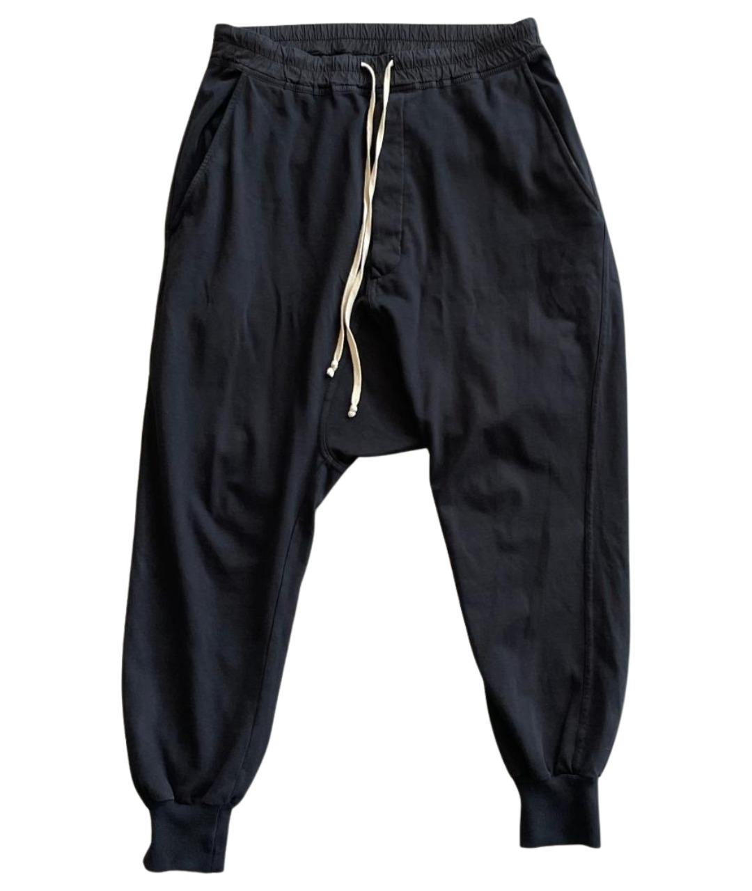 RICK OWENS DRKSHDW Черные хлопковые повседневные брюки, фото 1