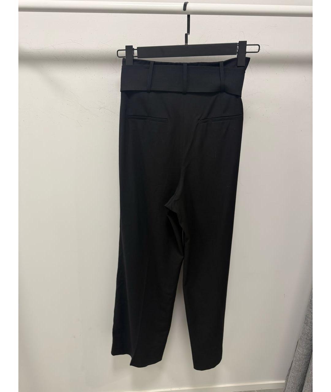 SPORTMAX Черные вискозные брюки широкие, фото 2
