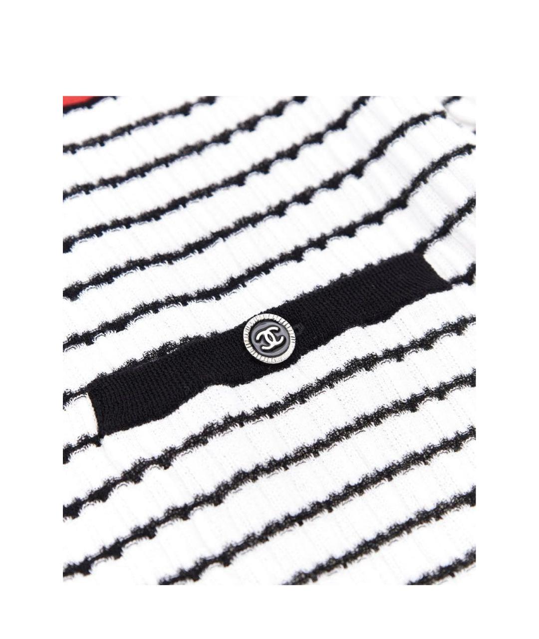 CHANEL Белое хлопковое повседневное платье, фото 5