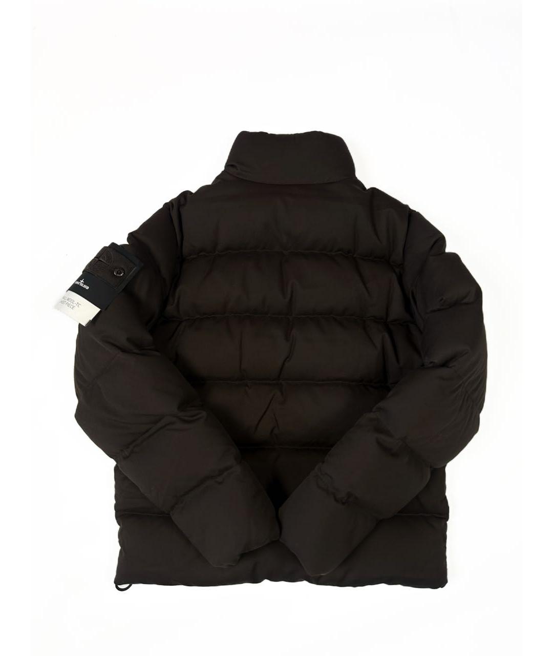 STONE ISLAND Коричневый шерстяной пуховик, фото 2