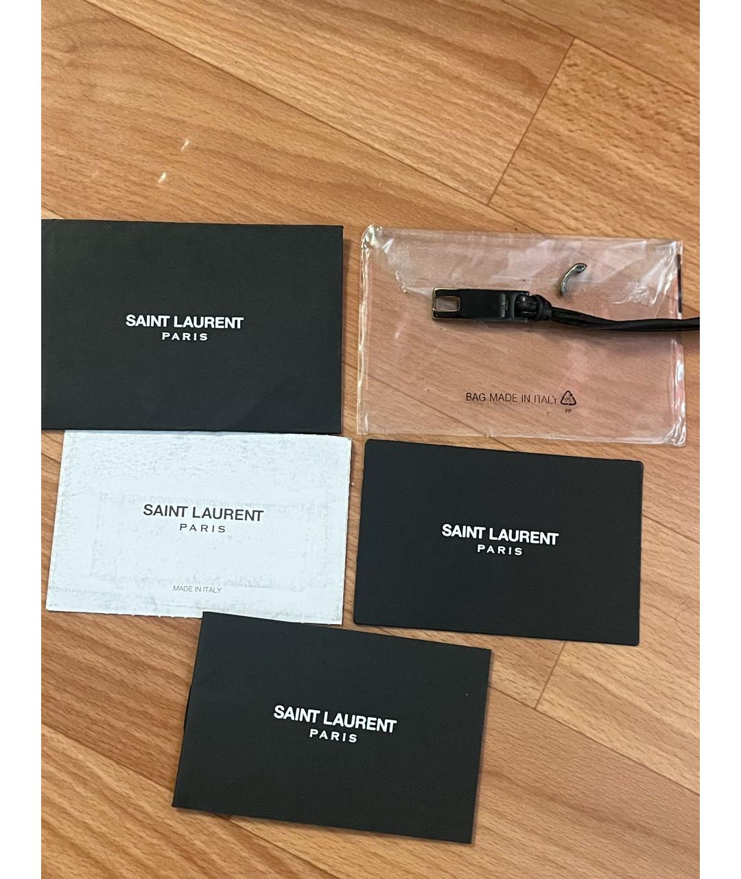 SAINT LAURENT Антрацитовый хлопковый рюкзак, фото 6