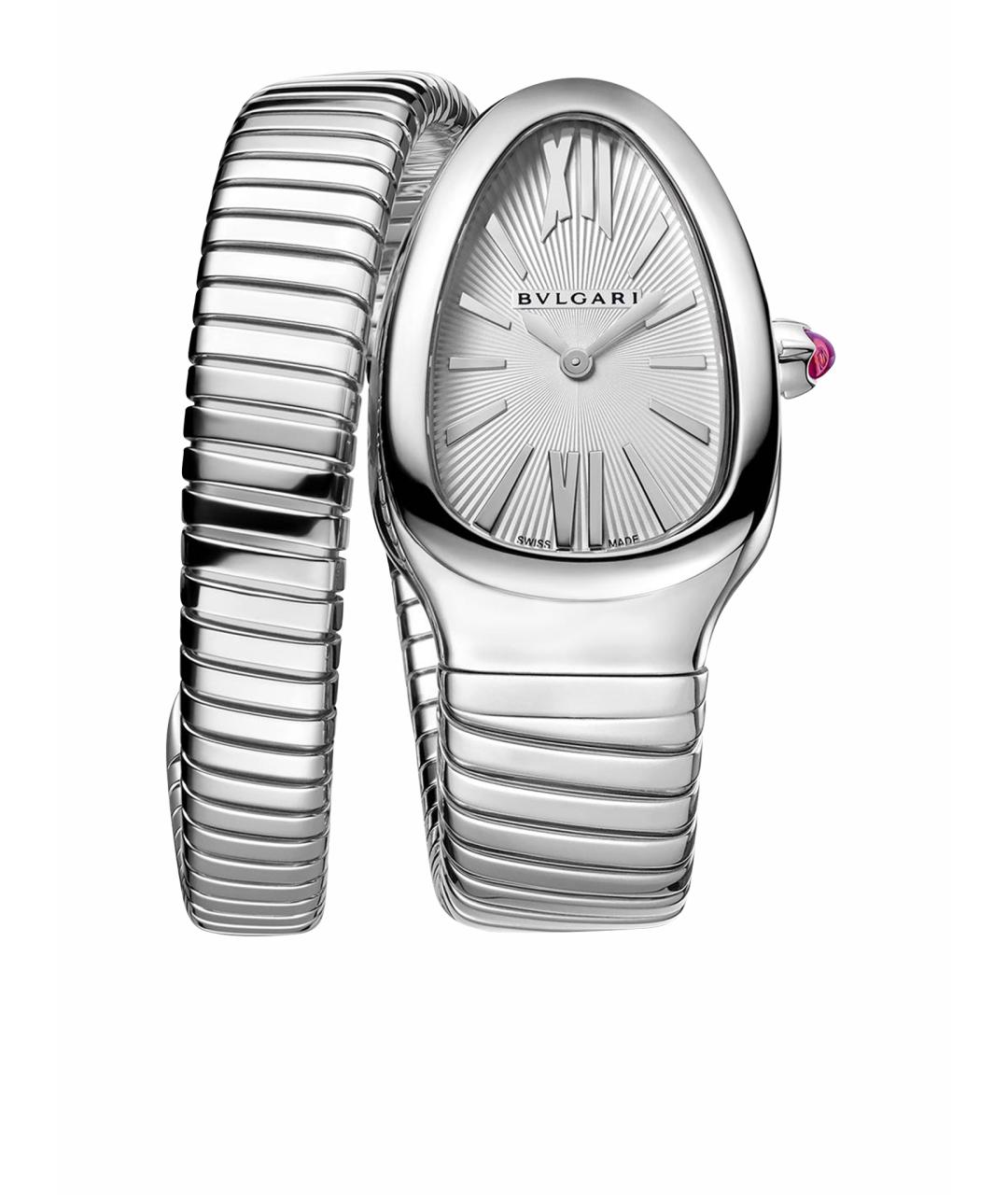 BVLGARI Серебряные металлические часы, фото 7