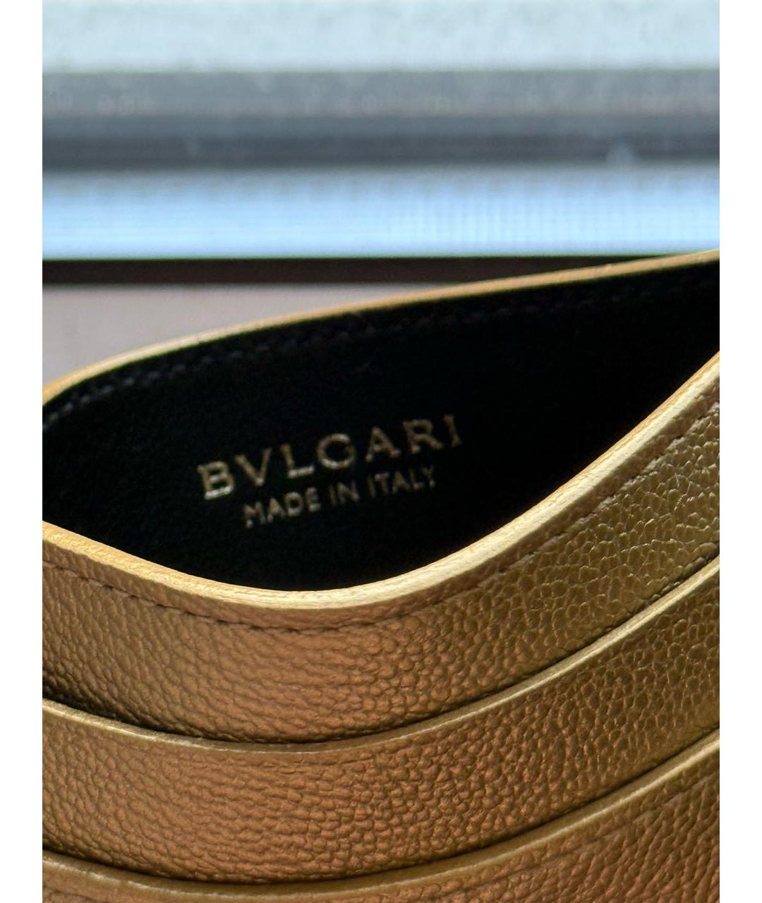 BVLGARI Золотой кожаный кардхолдер, фото 6
