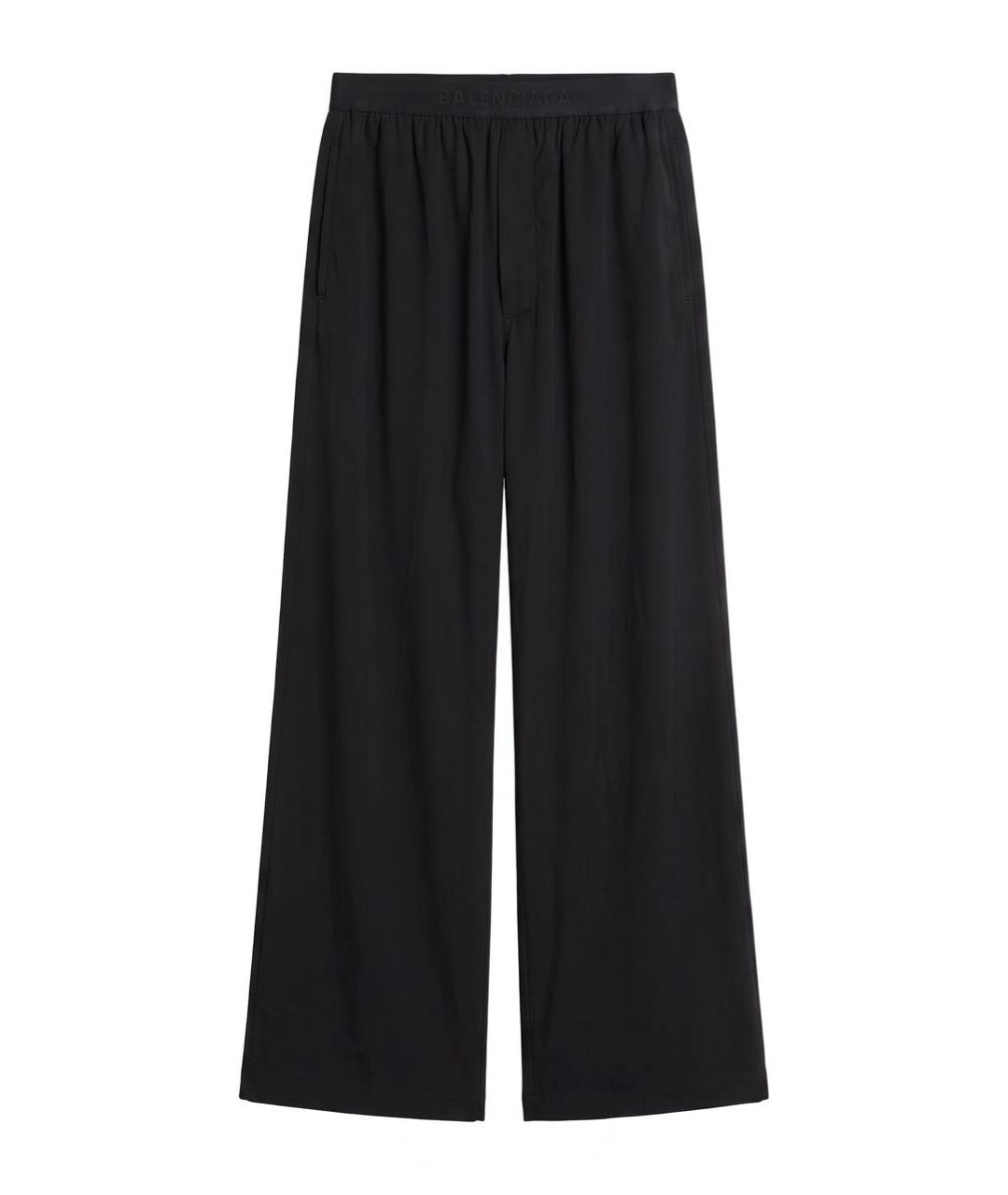 BALENCIAGA Черные хлопковые прямые брюки, фото 5
