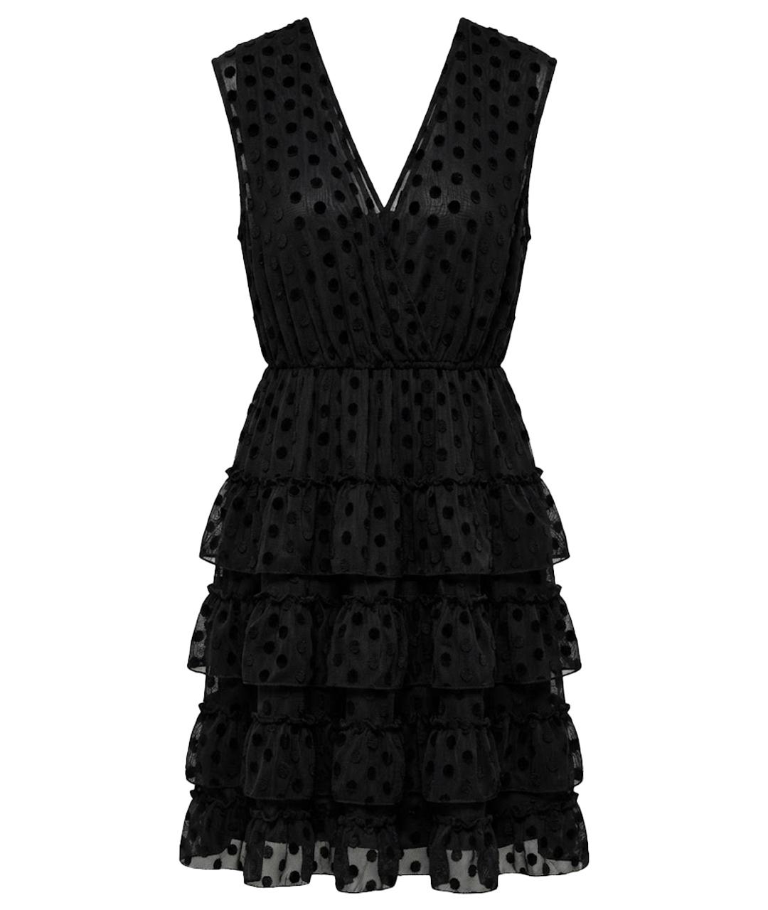 DRIES VAN NOTEN Черное хлопковое коктейльное платье, фото 1