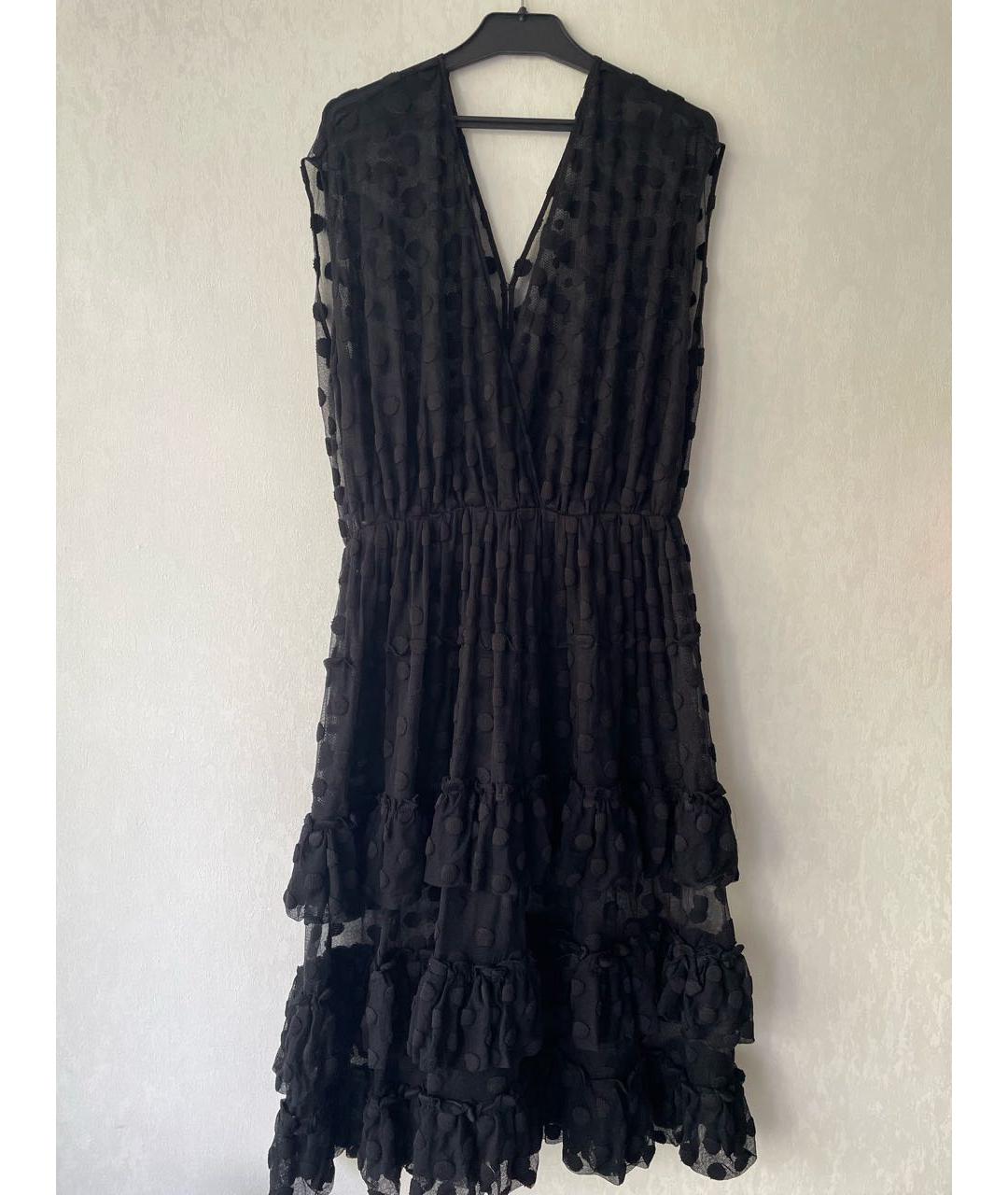DRIES VAN NOTEN Черное хлопковое коктейльное платье, фото 5