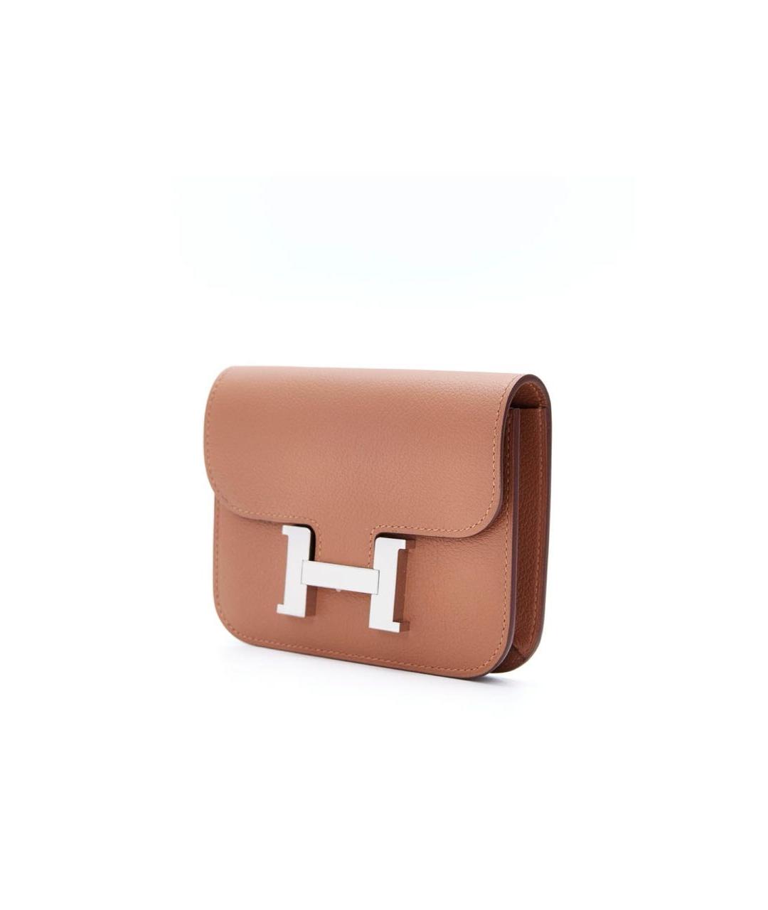 HERMES Коричневая кожаная поясная сумка, фото 3