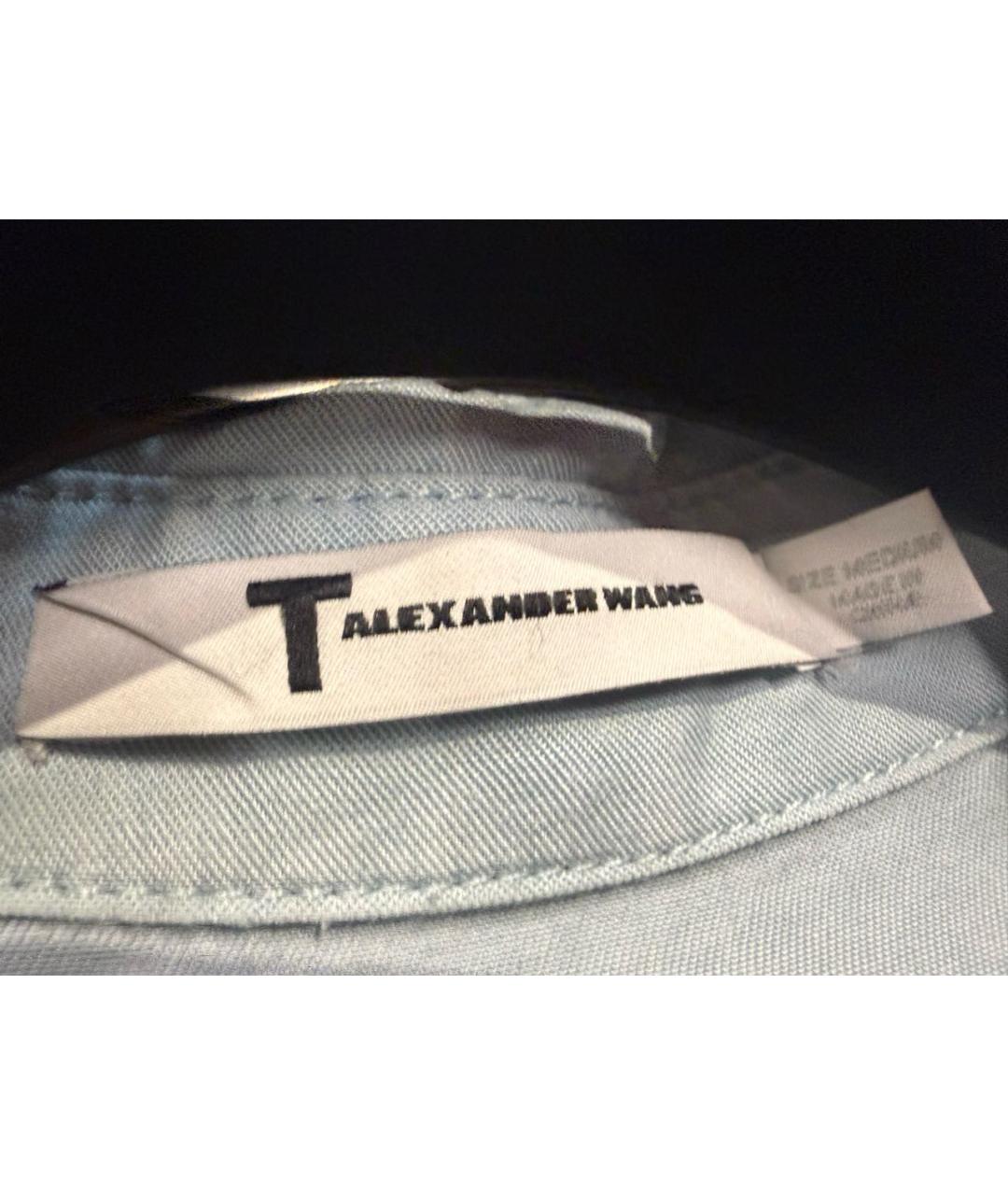 ALEXANDER WANG Голубое вискозное повседневное платье, фото 5