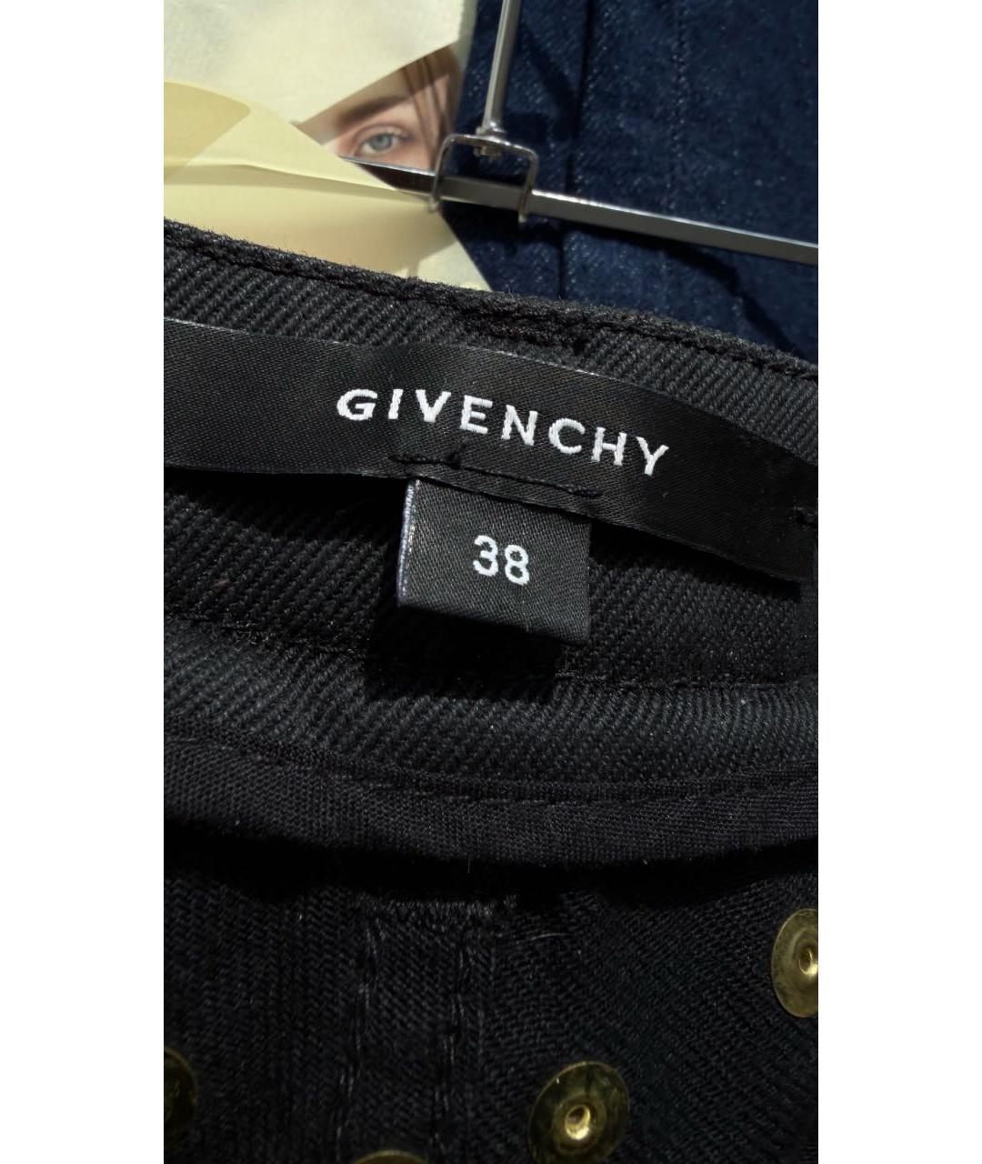 GIVENCHY Черные хлопковые прямые джинсы, фото 3