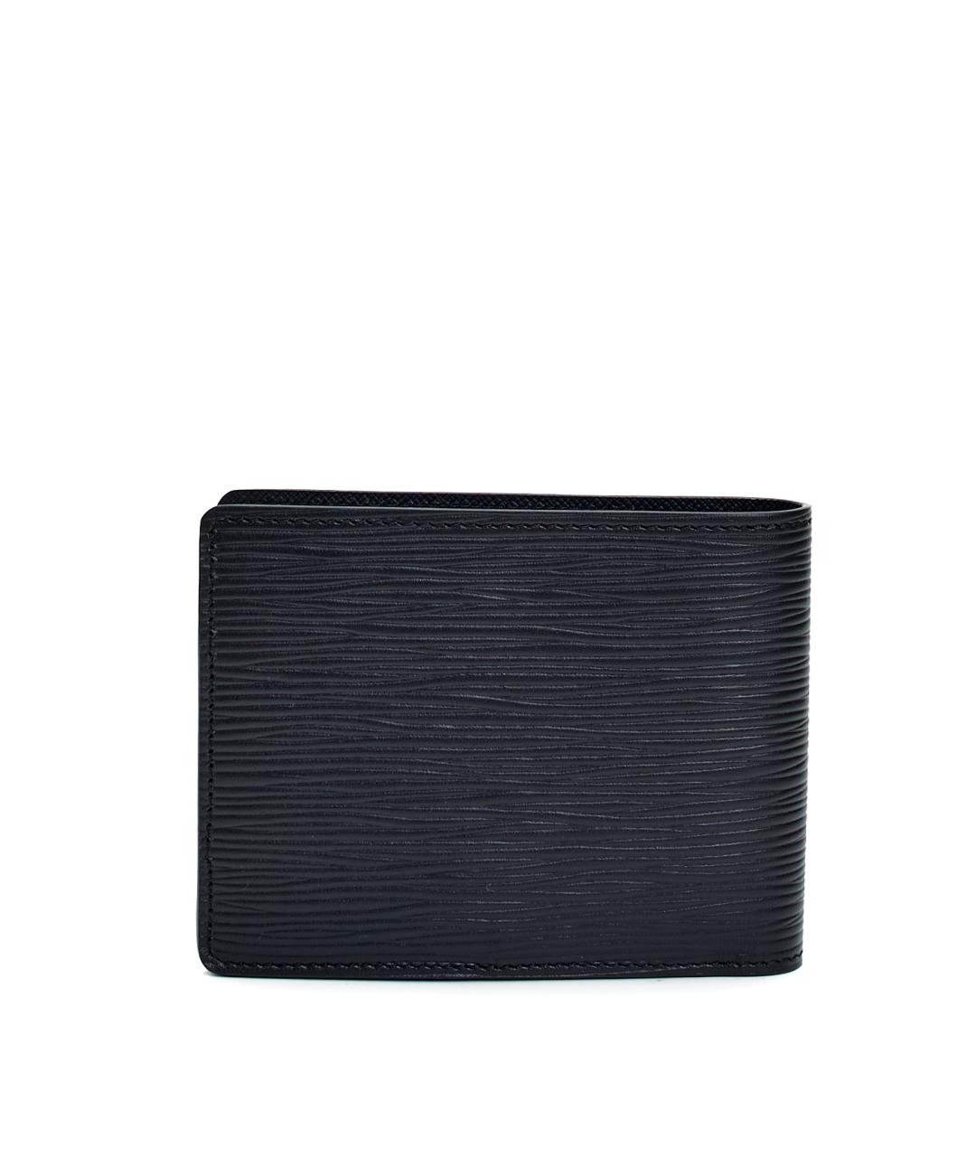 LOUIS VUITTON Черный кожаный кошелек, фото 2