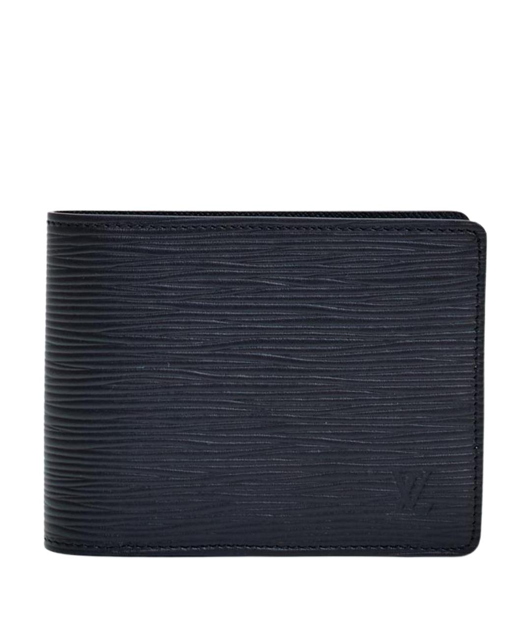 LOUIS VUITTON Черный кожаный кошелек, фото 1