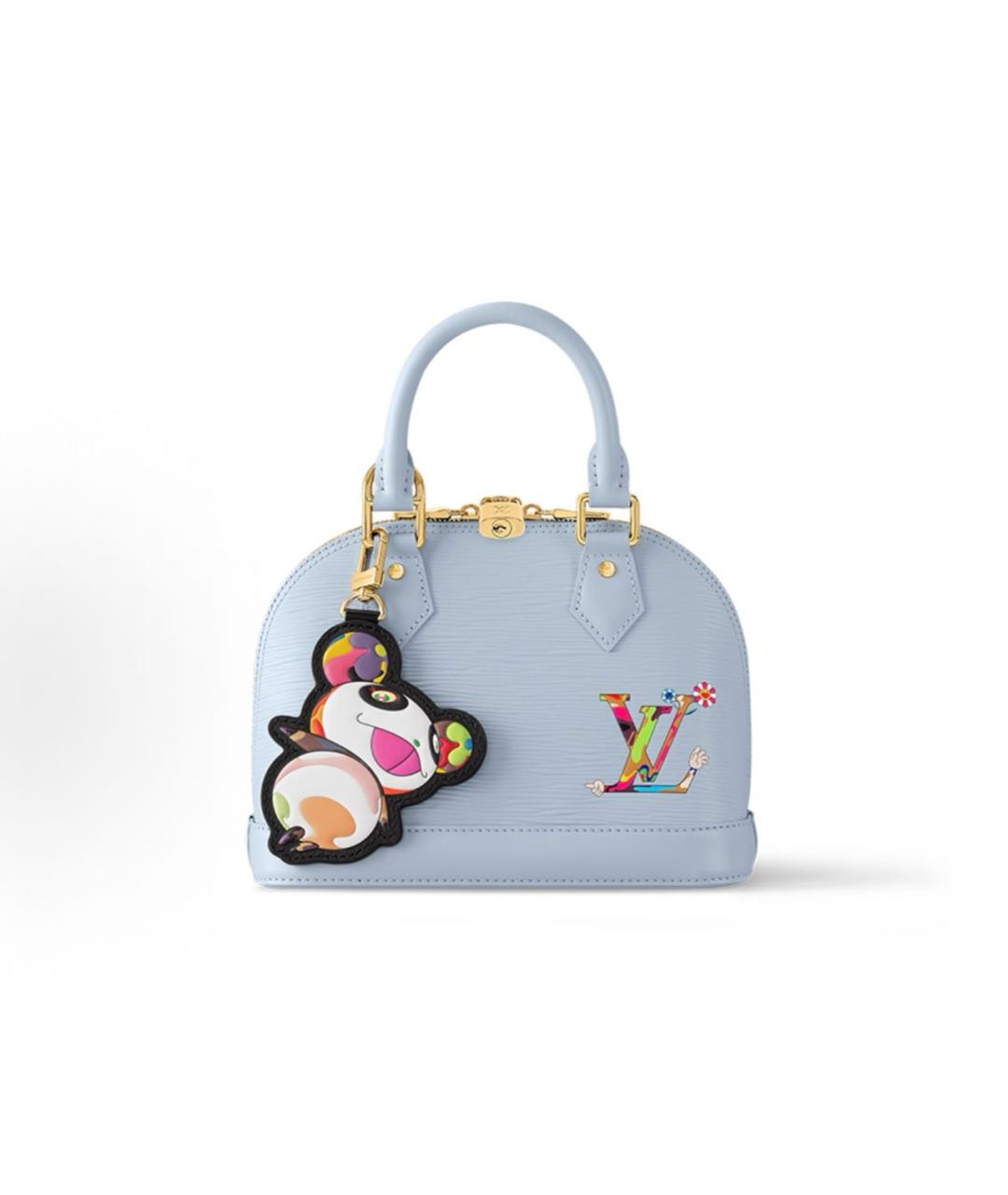 LOUIS VUITTON Голубая сумка с короткими ручками, фото 9