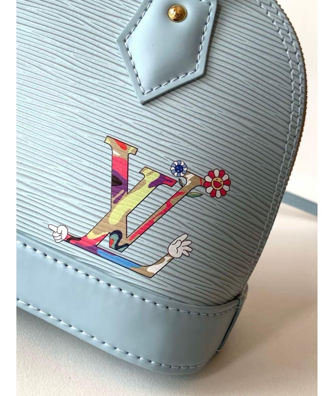 LOUIS VUITTON Голубая сумка с короткими ручками, фото 8