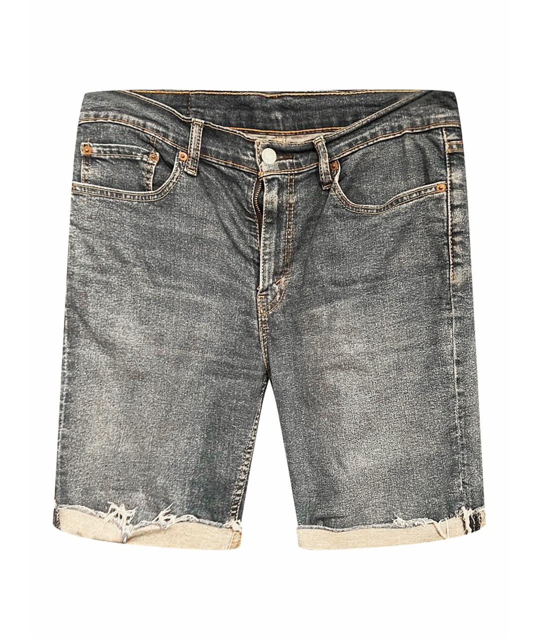 LEVI'S Синие хлопковые шорты, фото 1