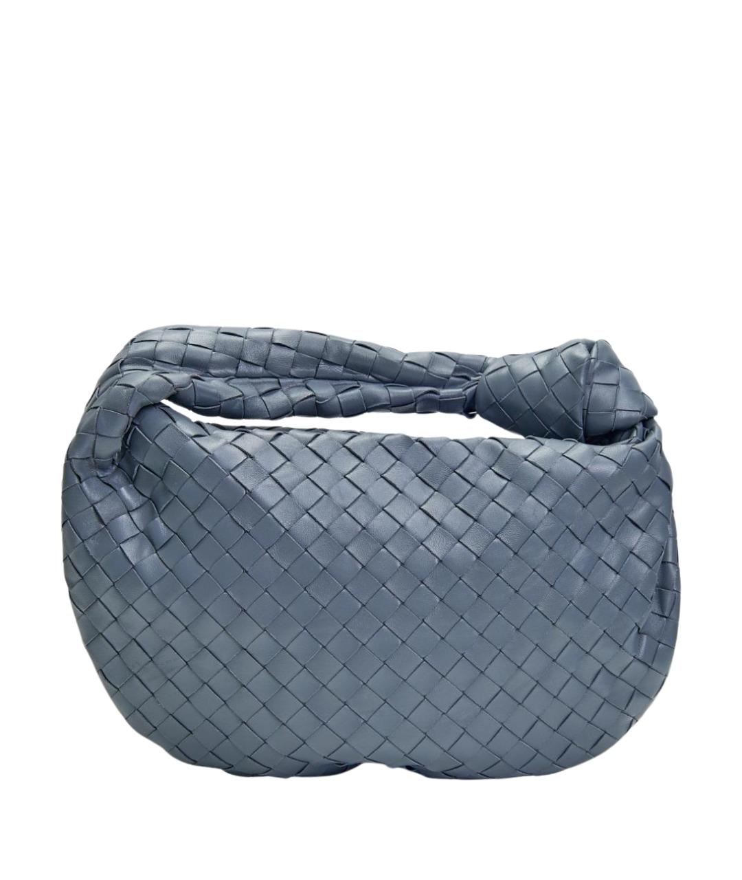 BOTTEGA VENETA Синяя кожаная сумка с короткими ручками, фото 1