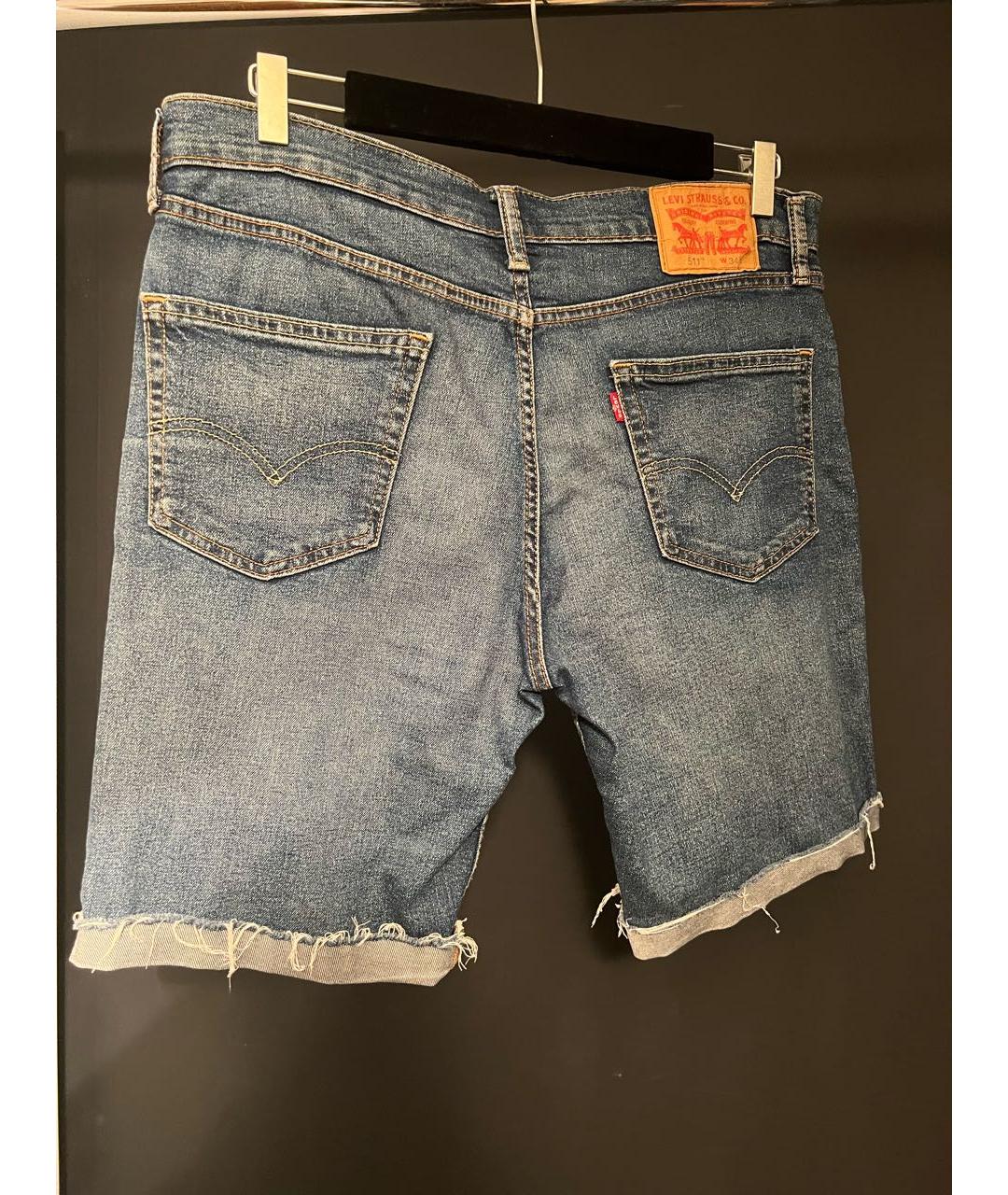 LEVI'S Синие хлопковые шорты, фото 3