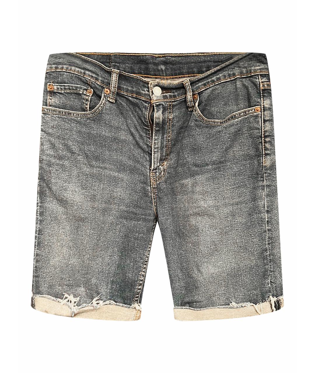 LEVI'S Синие хлопковые шорты, фото 1