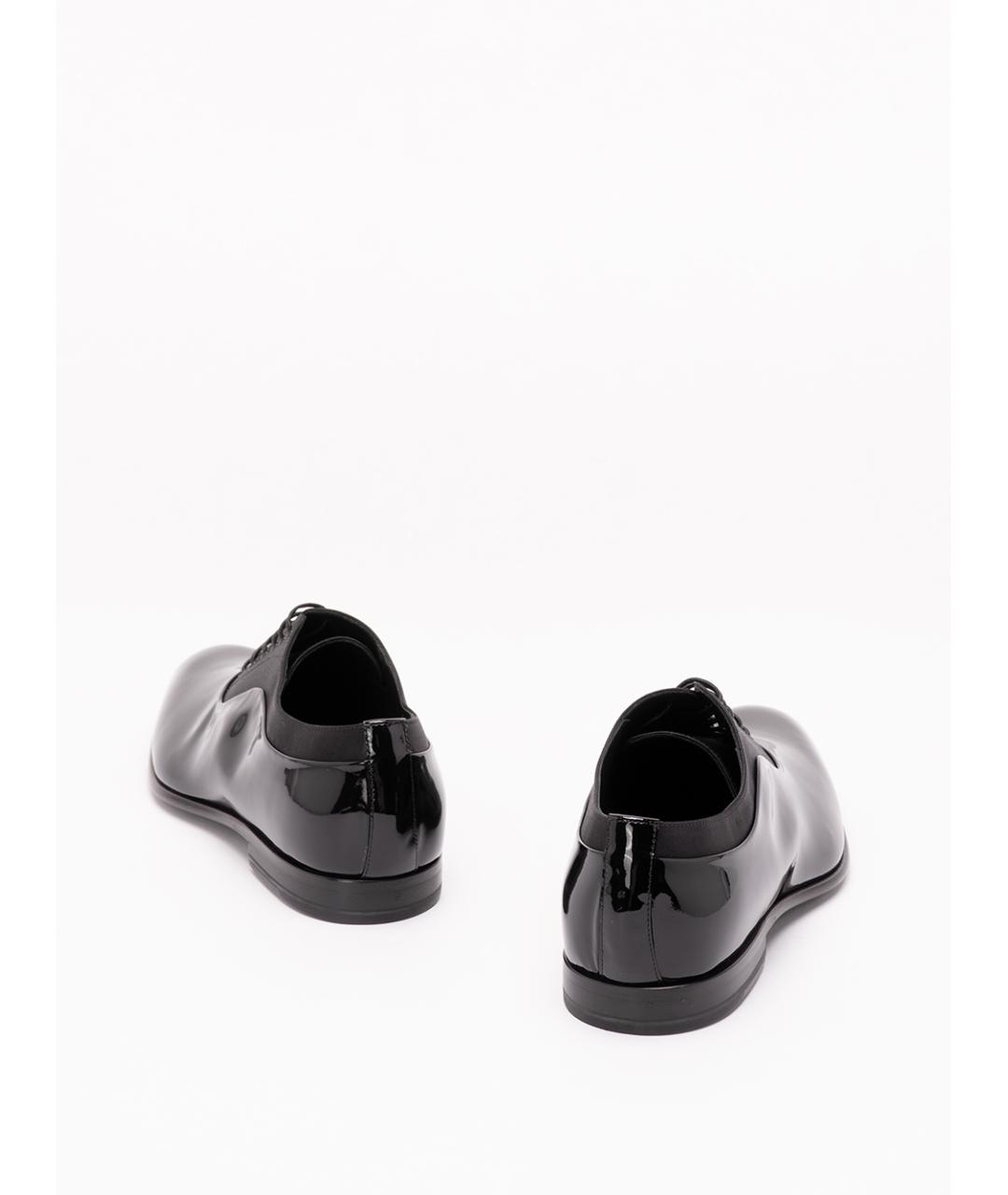 DOLCE&GABBANA Черные кожаные туфли, фото 3