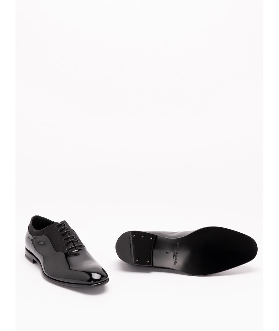DOLCE&GABBANA Черные кожаные туфли, фото 4
