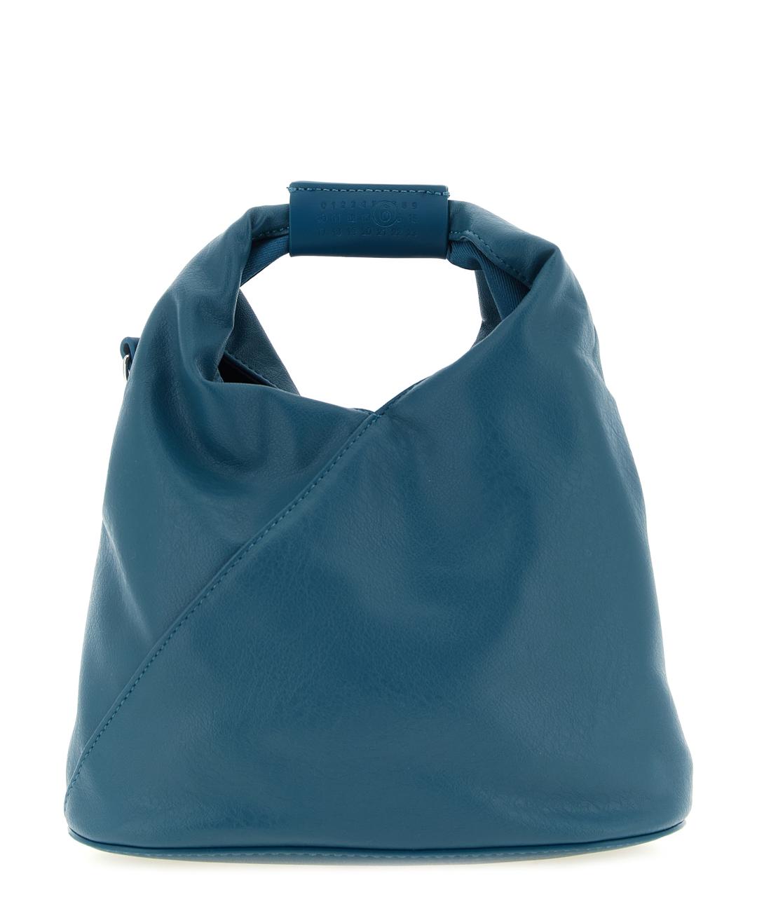 MM6 MAISON MARGIELA Бирюзовая сумка тоут из искусственной кожи, фото 1
