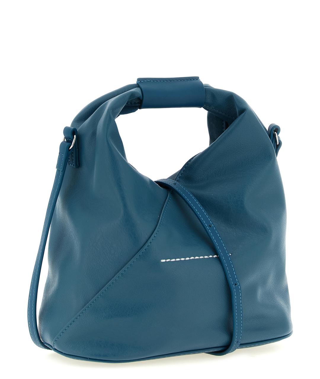 MM6 MAISON MARGIELA Бирюзовая сумка тоут из искусственной кожи, фото 2