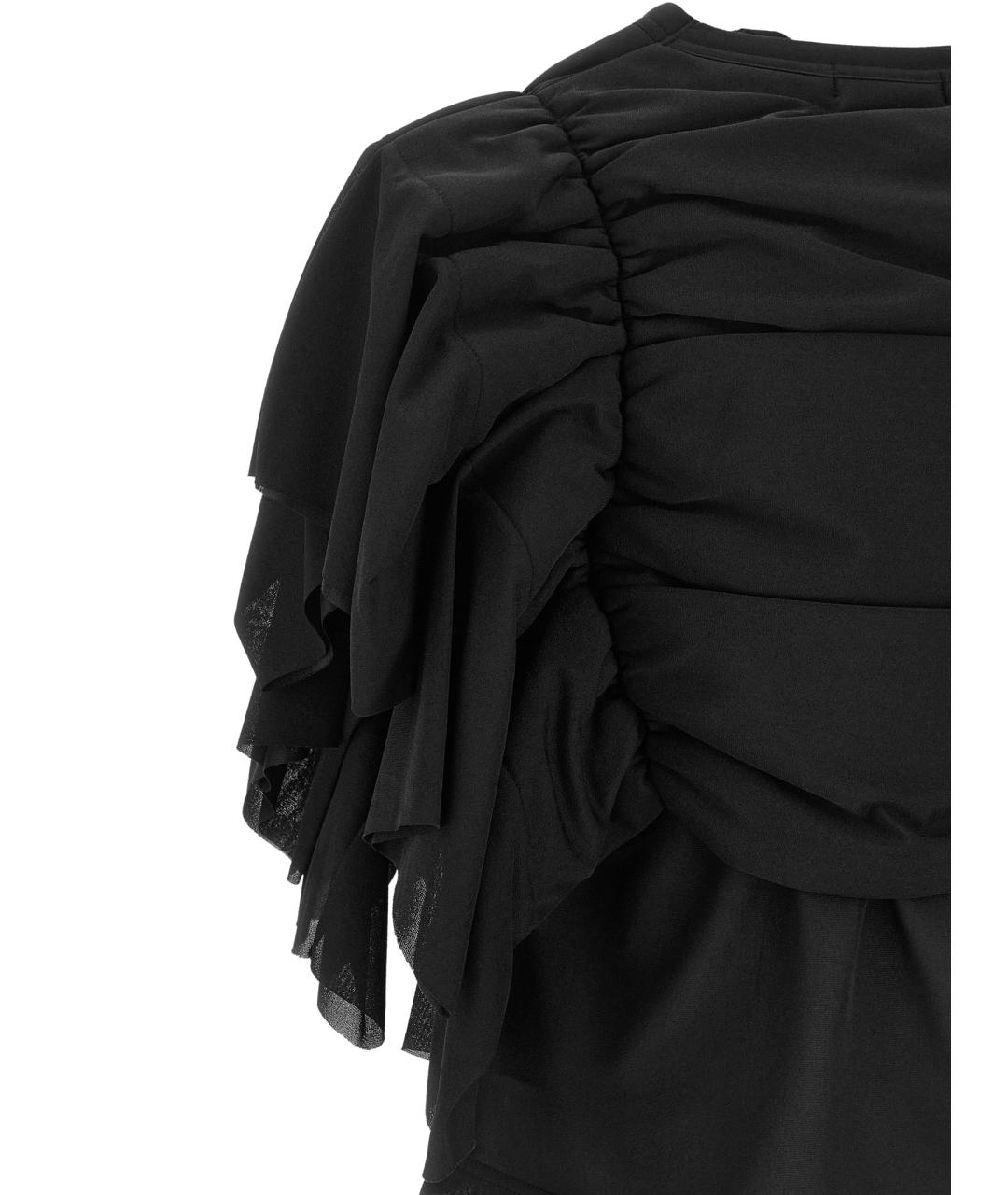 COMME DES GARÇONS Черная полиэстеровая майка, фото 4