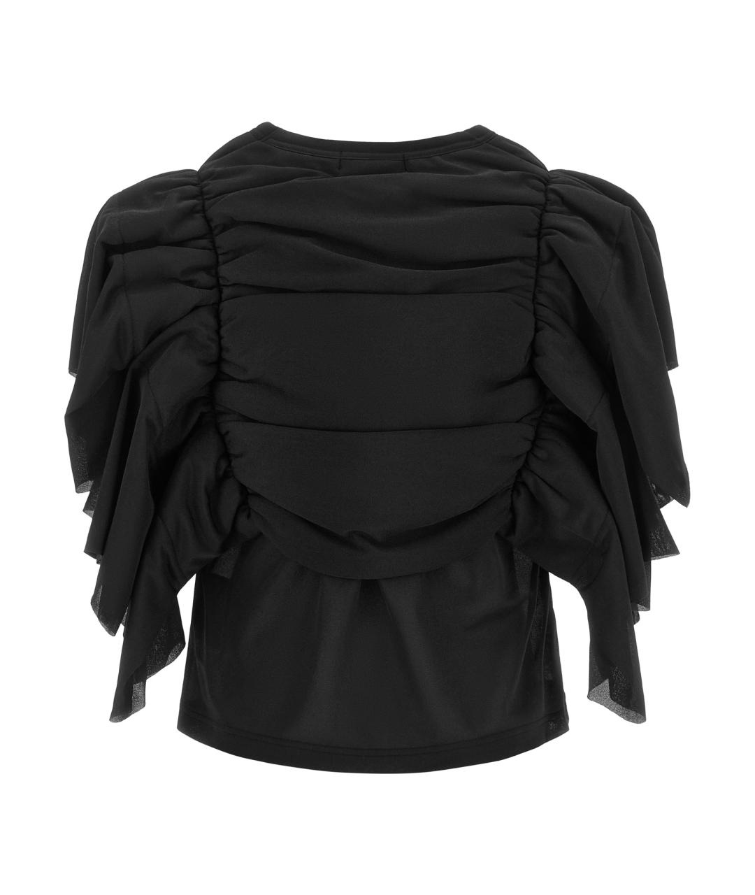 COMME DES GARÇONS Черная полиэстеровая майка, фото 2