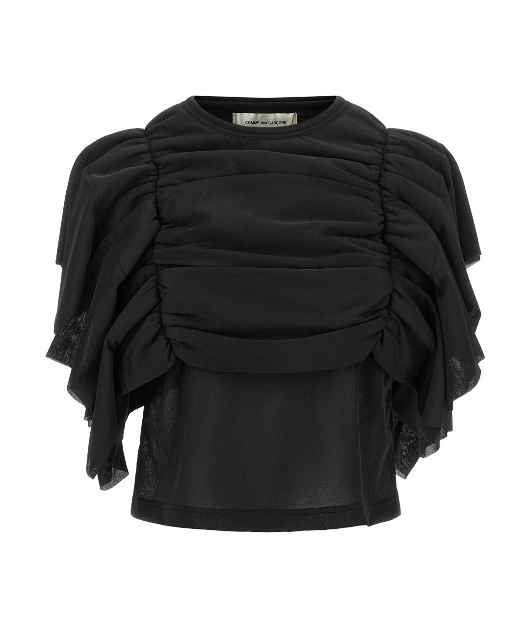 COMME DES GARÇONS Черная полиэстеровая майка, фото 1