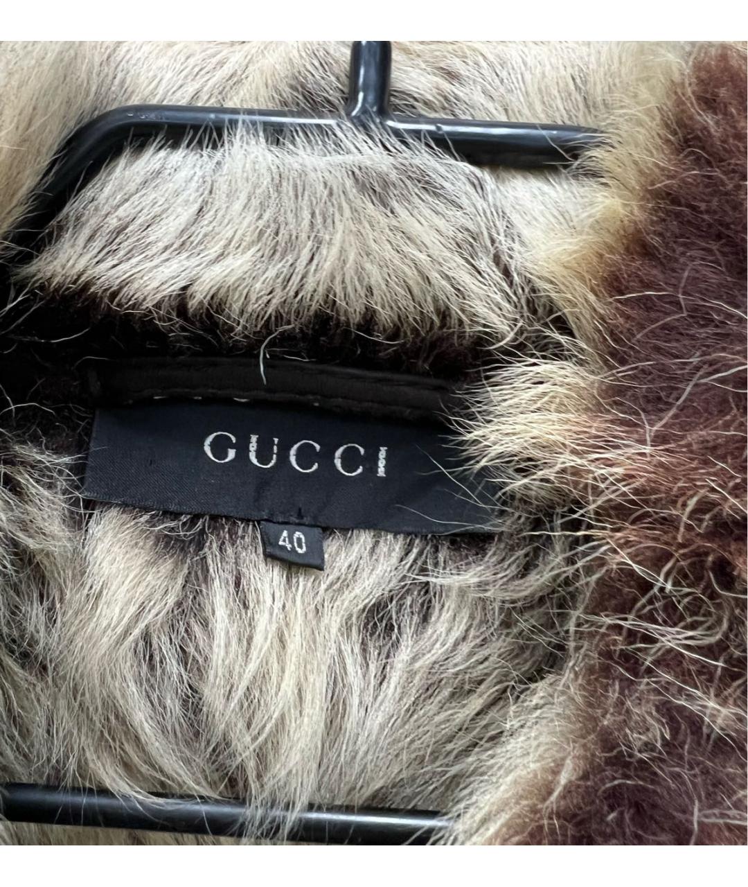 GUCCI Коричневая замшевая дубленка, фото 3