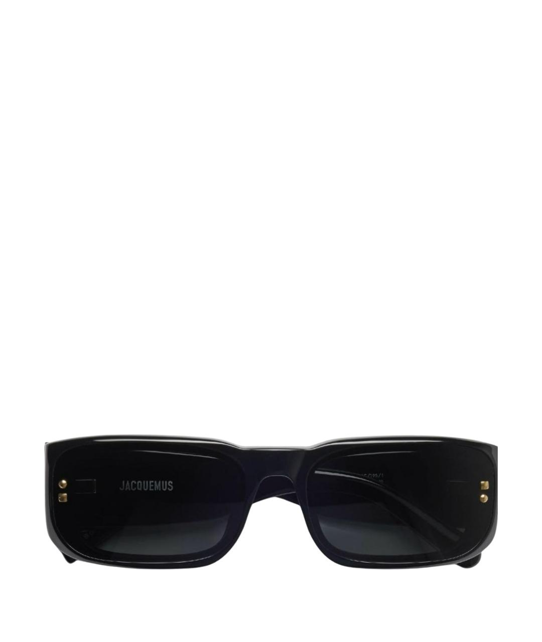 JACQUEMUS Черные пластиковые солнцезащитные очки, фото 1