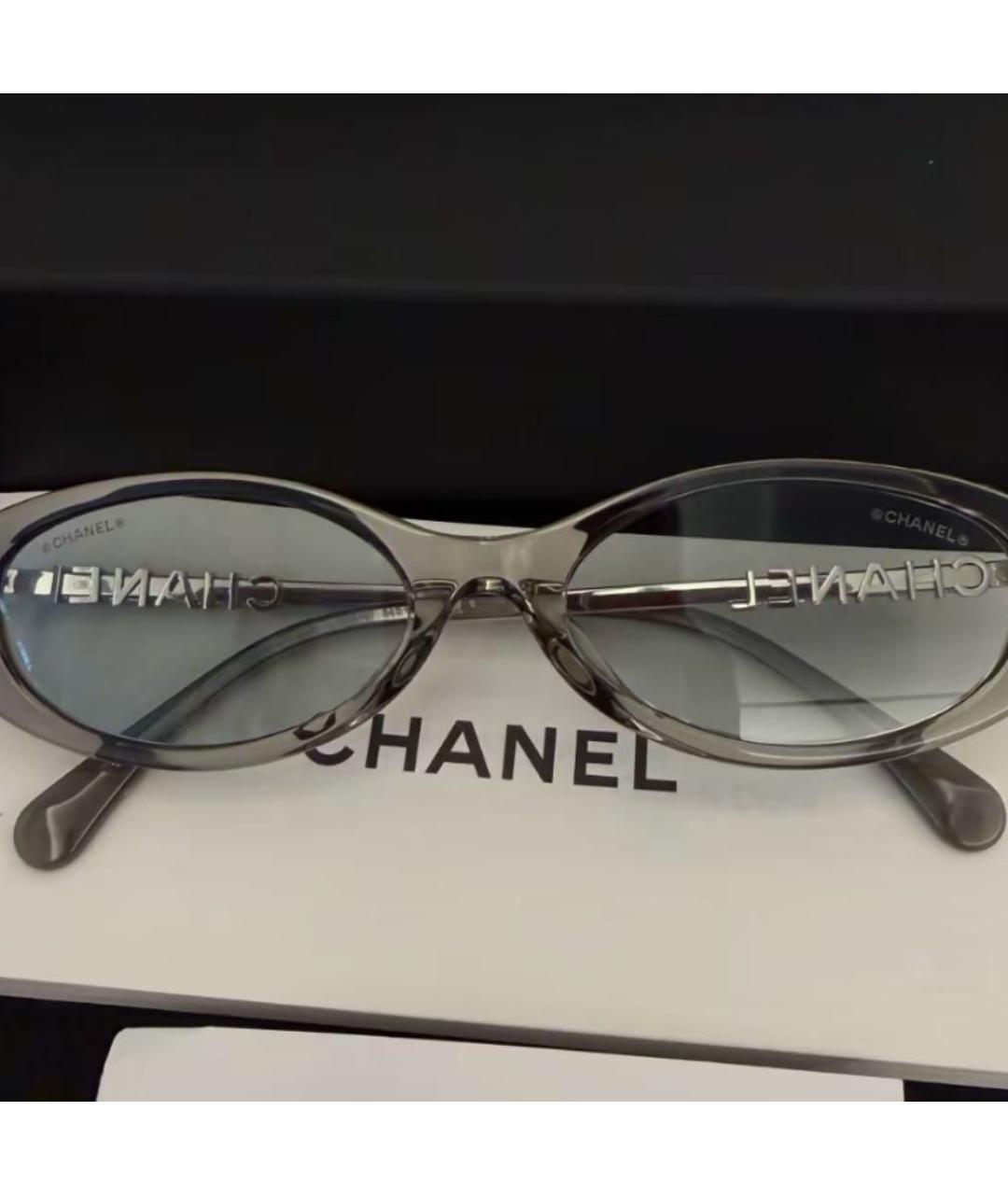 CHANEL Серые солнцезащитные очки, фото 3