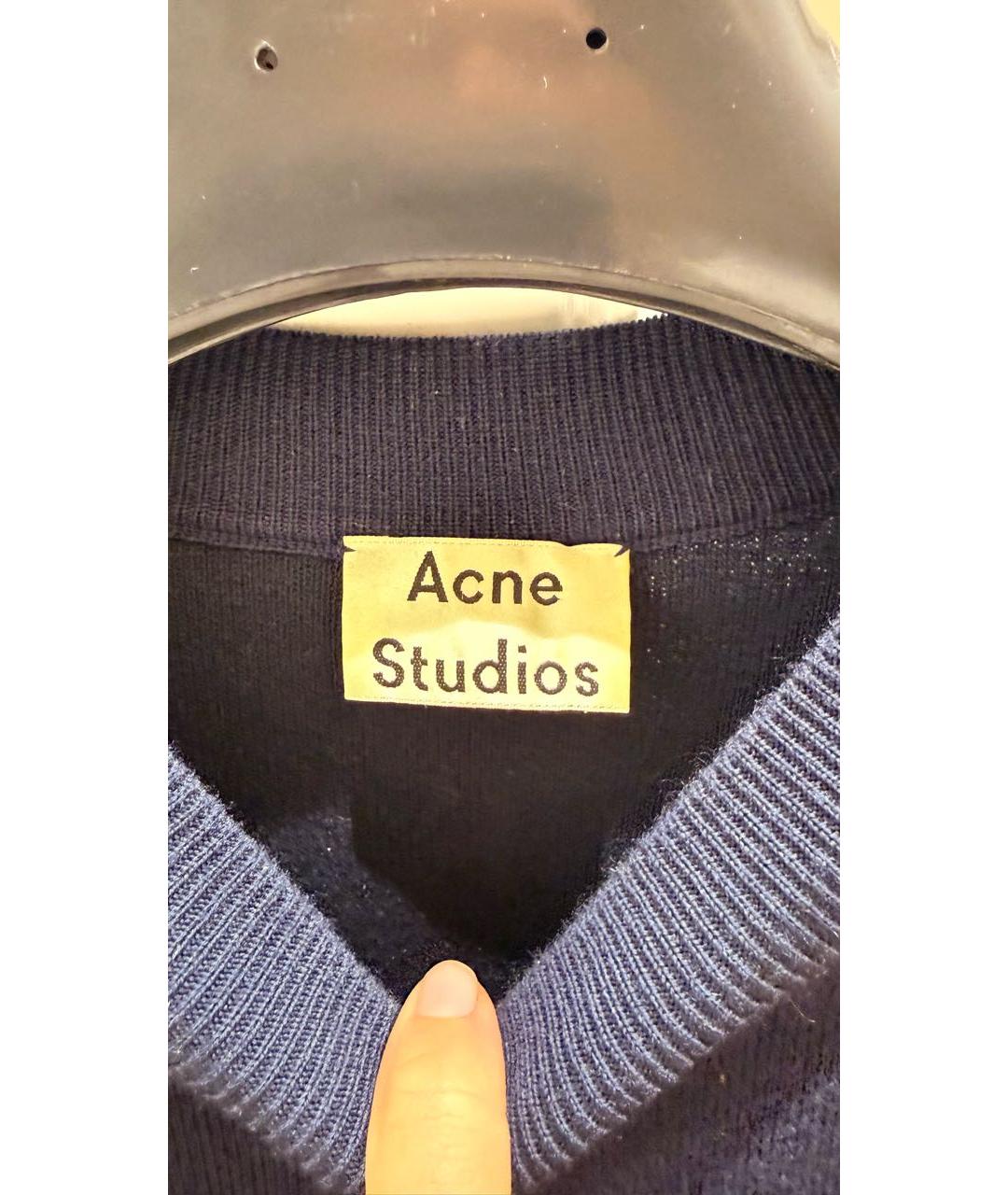 ACNE STUDIOS Темно-синий джемпер / свитер, фото 3