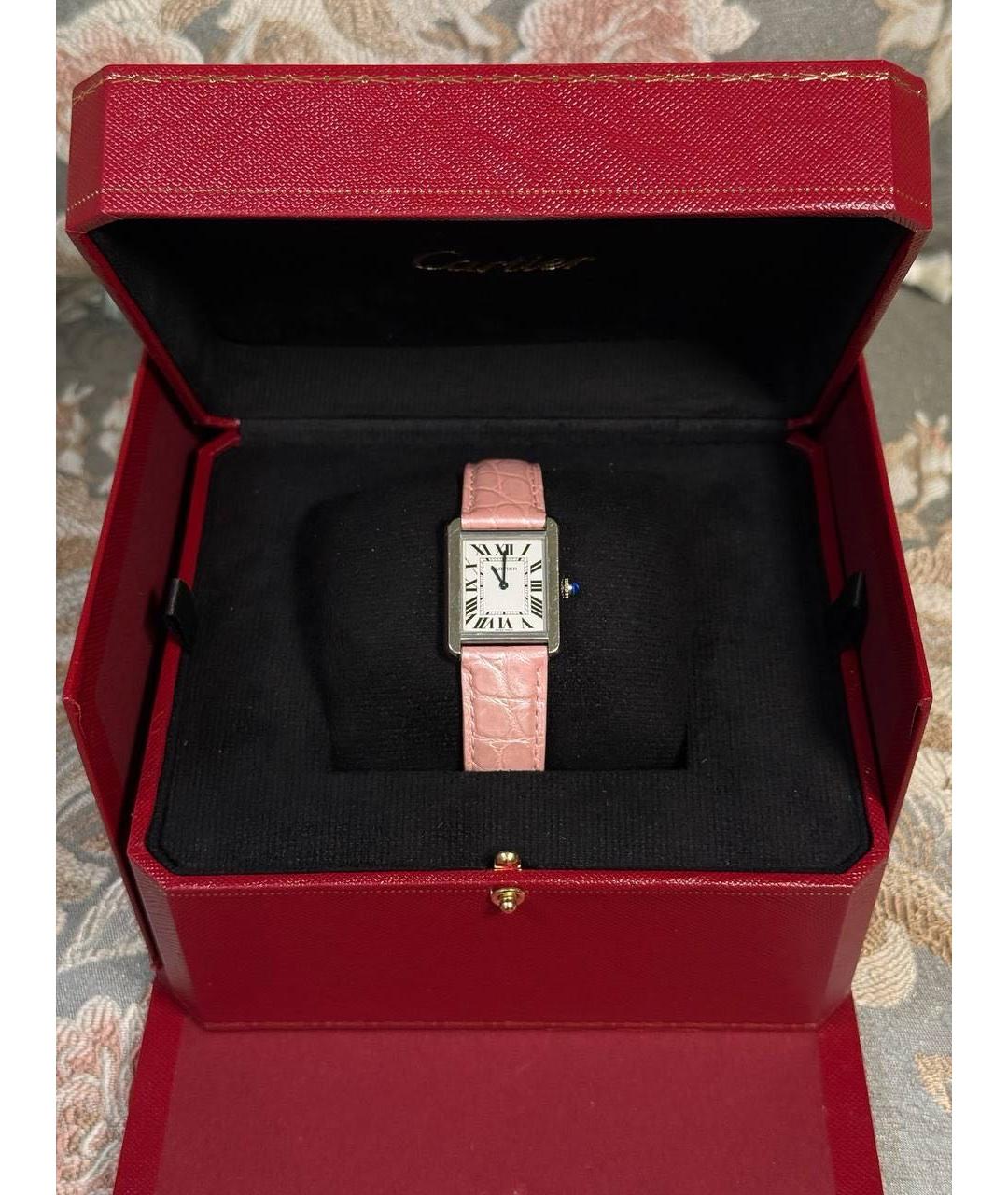 CARTIER Серебряные металлические часы, фото 4