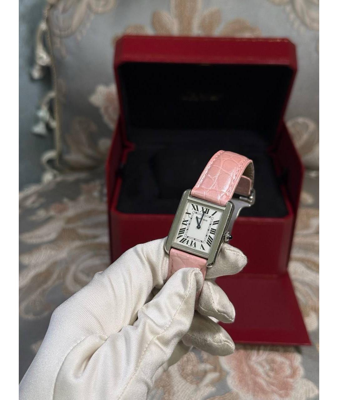 CARTIER Серебряные металлические часы, фото 7