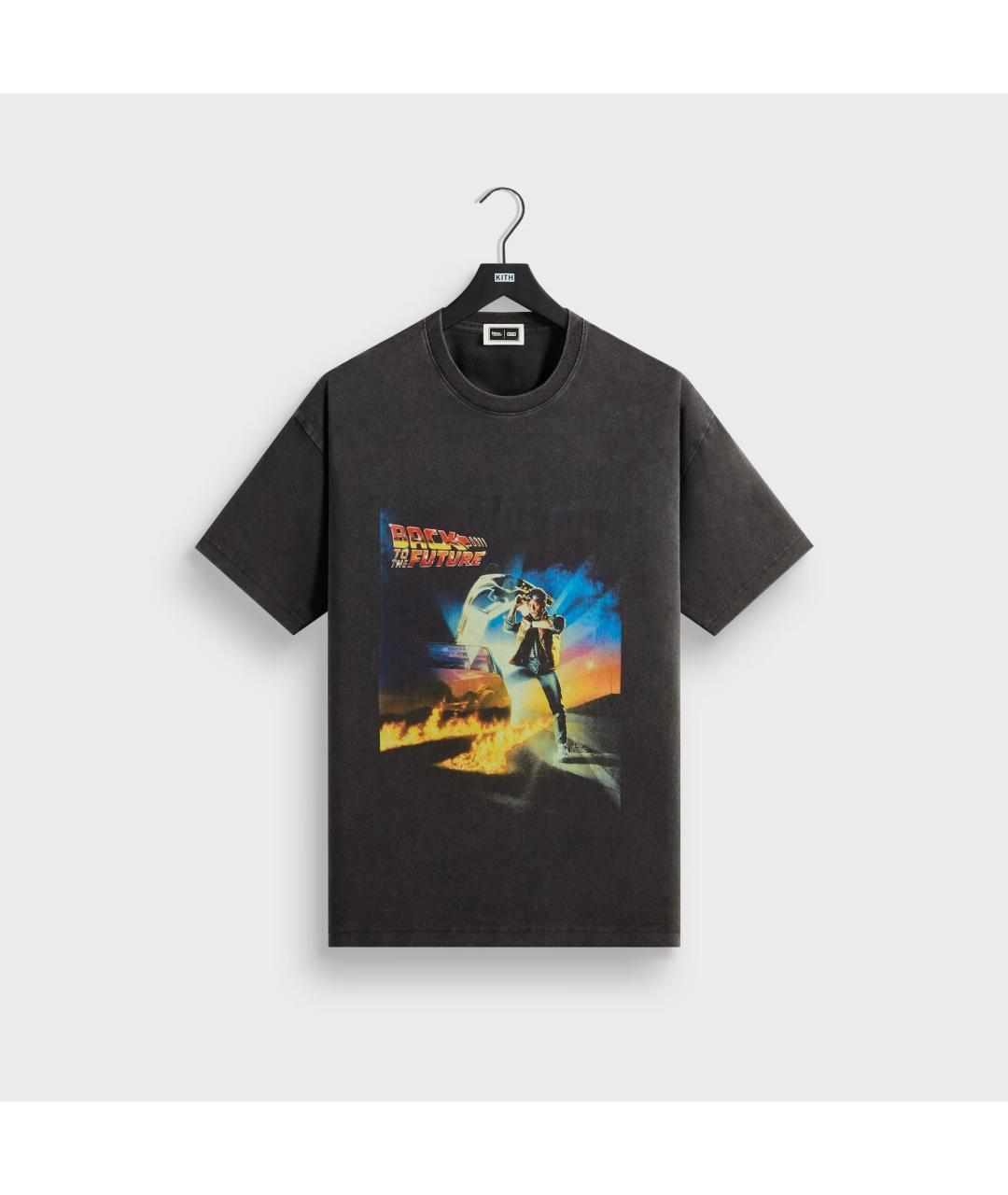 KITH Черная хлопковая футболка, фото 9