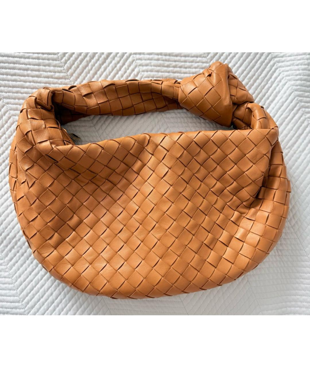 BOTTEGA VENETA Бежевая кожаная сумка через плечо, фото 3
