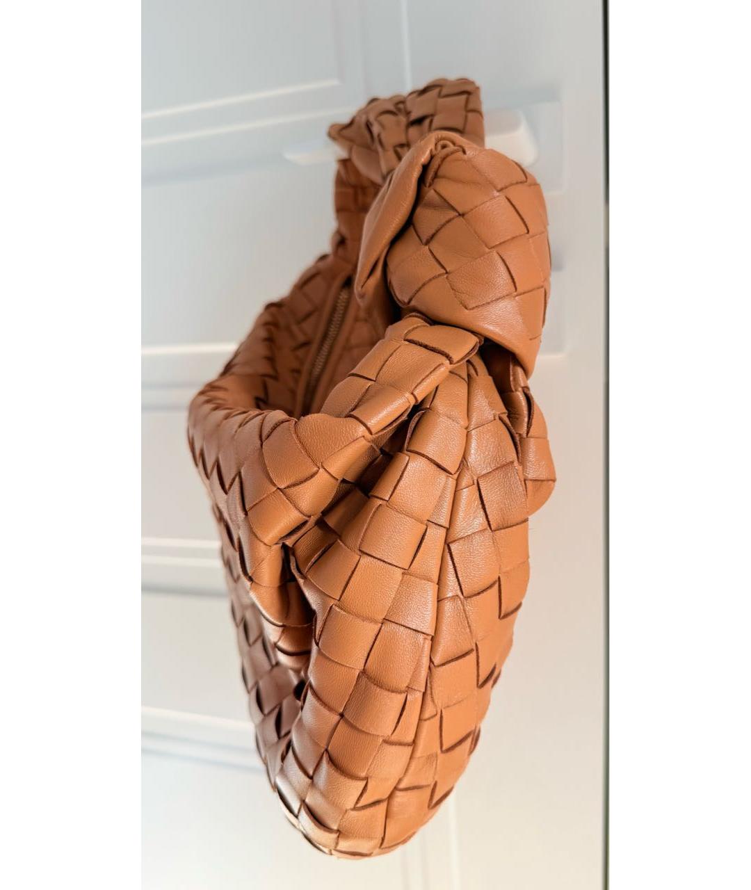 BOTTEGA VENETA Бежевая кожаная сумка через плечо, фото 2