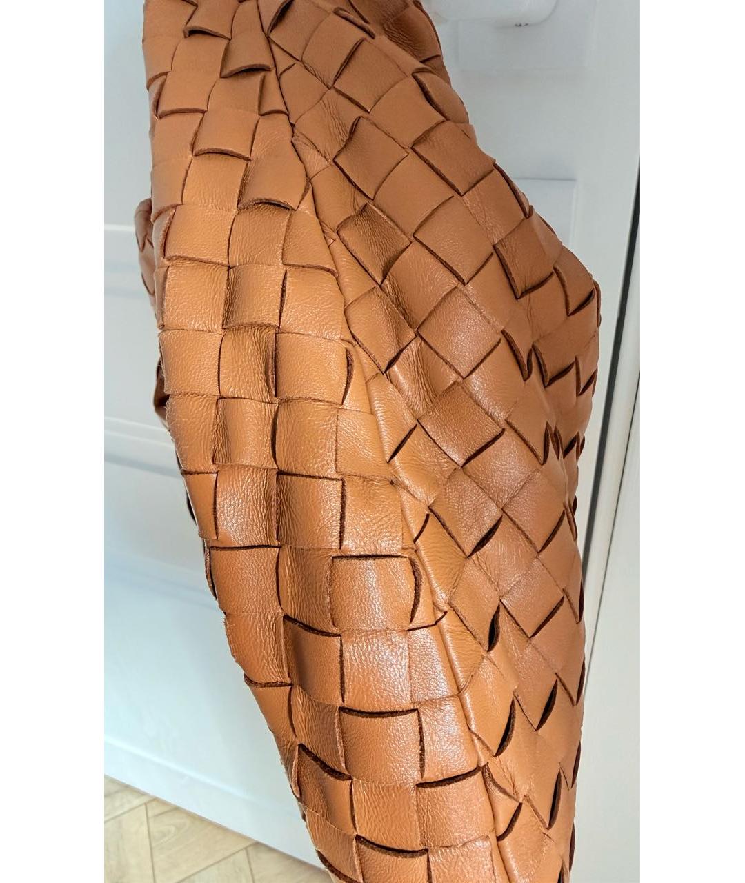 BOTTEGA VENETA Бежевая кожаная сумка через плечо, фото 5