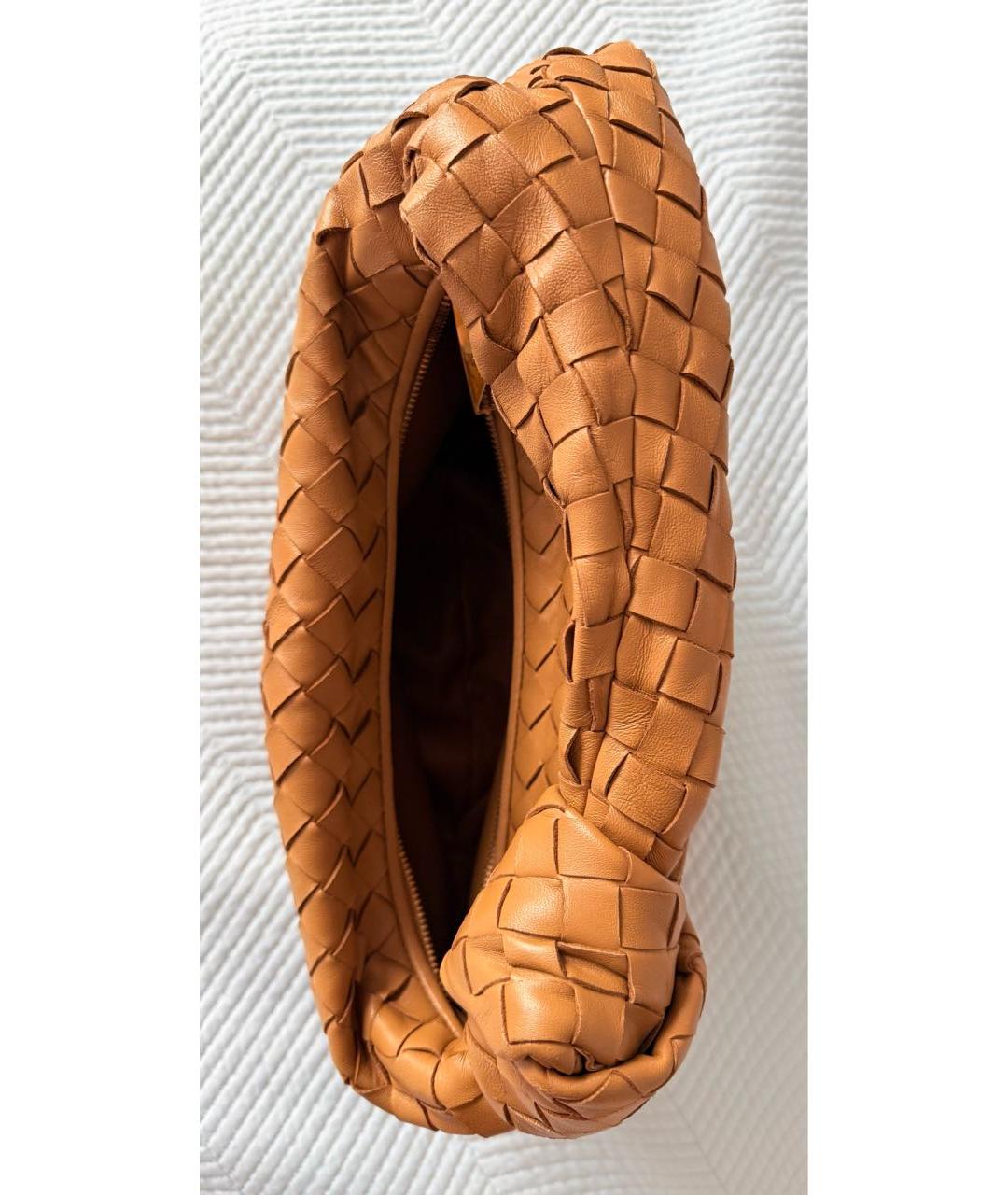 BOTTEGA VENETA Бежевая кожаная сумка через плечо, фото 4